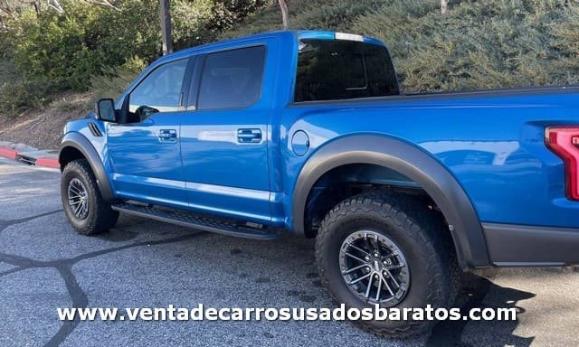 Troca usada Ford F-150 Raptor 4x4 6 cilindros 2019 4 puertas azul en venta barata Los Angeles CA