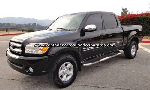 Venta de Camionetas Usadas Baratas Toyota Tundra 2006 Doble Cabina 4 Puertas Negra