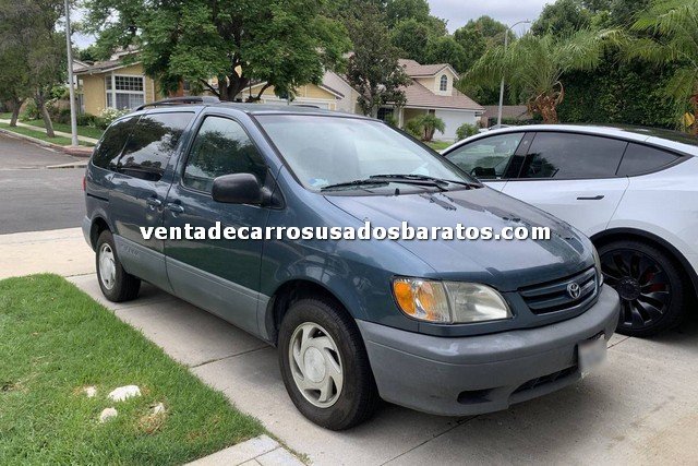 2001 Toyota Sienna LE azul de 3000 dolares en venta Los Angeles
