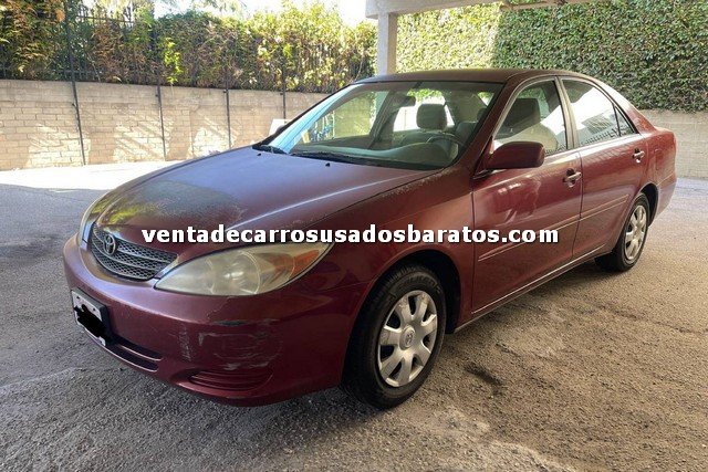 2003 Toyota Camry 4 Puertas Rojo carro usado de 1500 dolares en los angeles