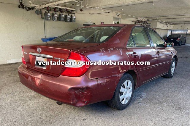 2003 Toyota Camry 4 Puertas Rojo carro usado de 1500 dolares en los angeles